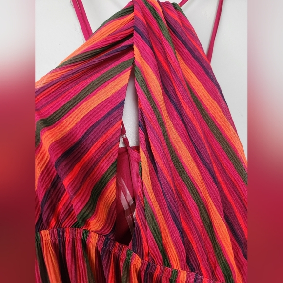 NWT Grace & Mila Meredith Textuted Multi Colored Maxi Dress Medium - Picture 7 of 11